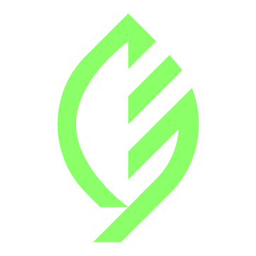 icone feuille vert one system